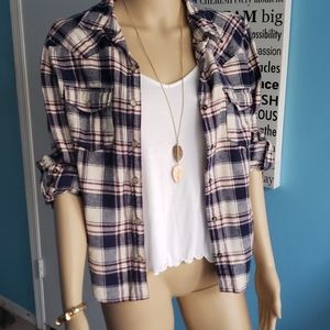 Forever 21 Plaid Top